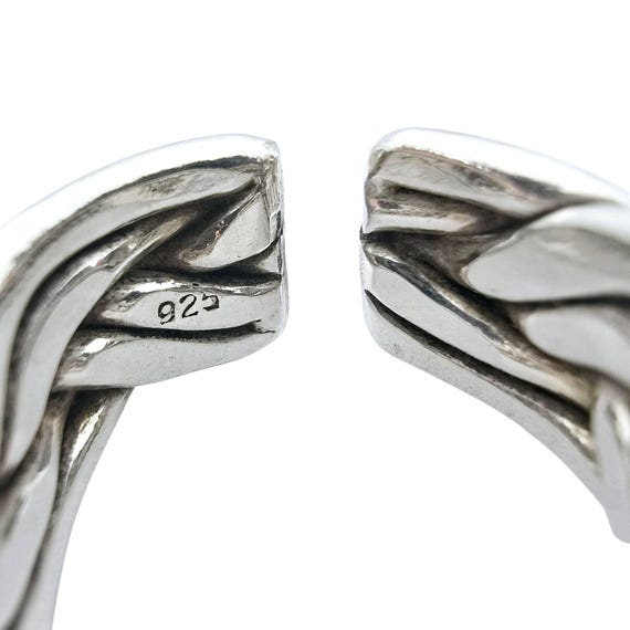 Bold Woven Sterling Silver Statement Ring (Size 6… - image 8