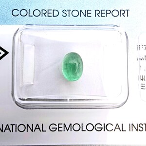 Naturlig smaragd 1,08 ct., Certifierade ädelstenar: International Gemological Institute (IGI)