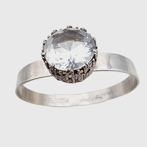Bengt Hallberg Silver Bracelet with Rock Crystal, Sweden ca. 1960s