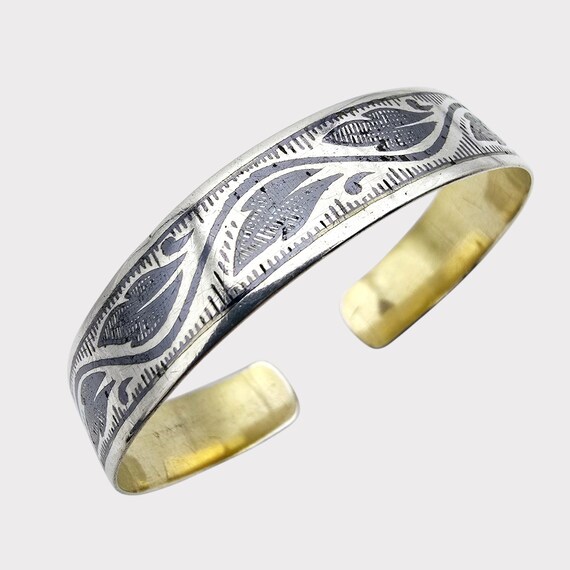 Russian 875 silver niello - Gem