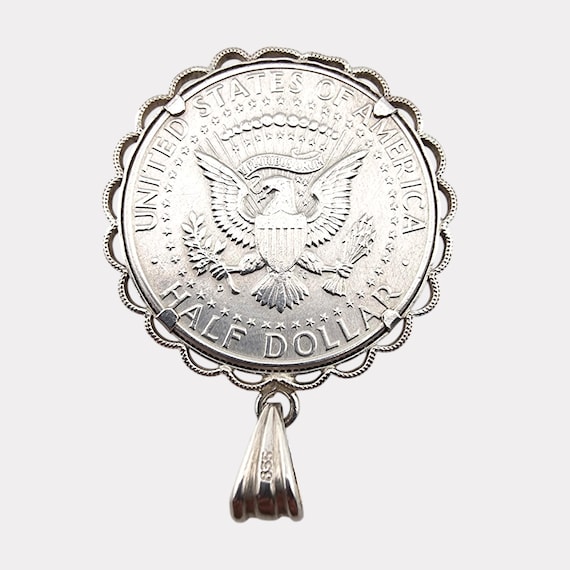 ヴィンテージ 1964年 ケネディ ハーフダラー ペンダント 835シルバー