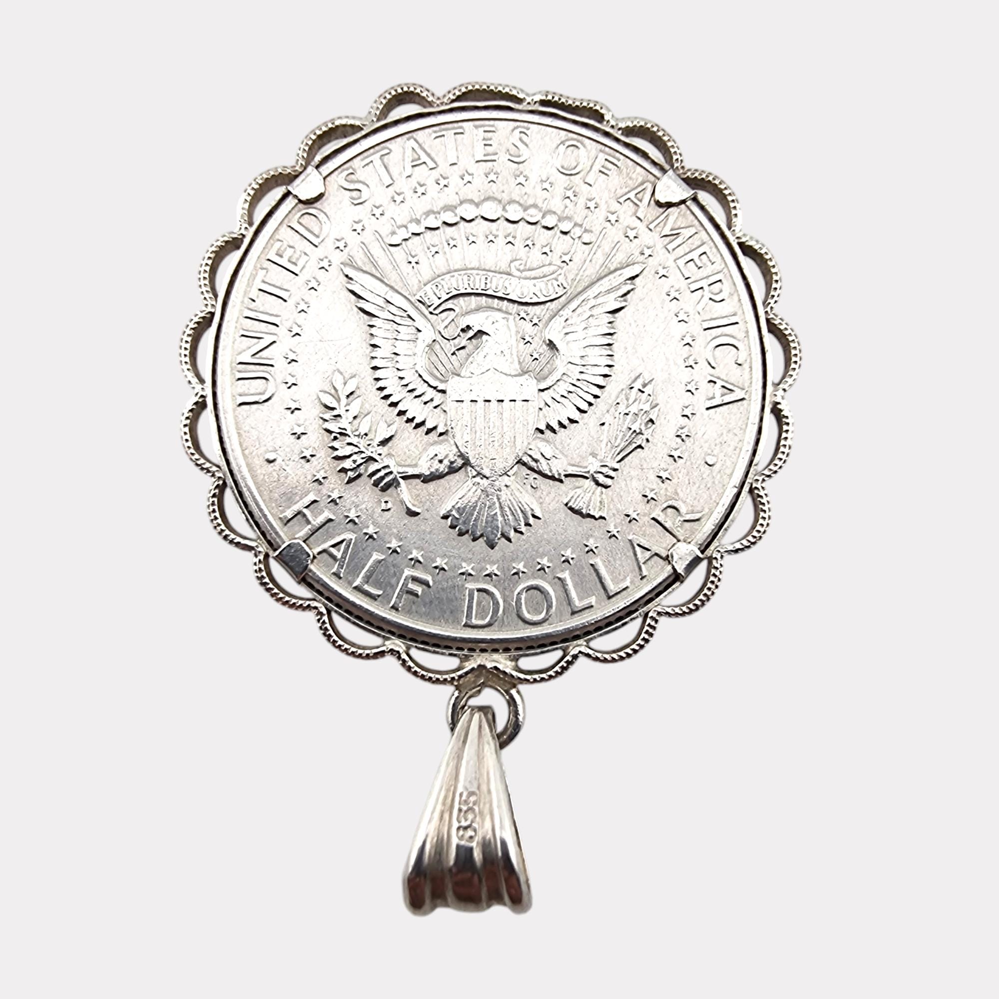 ヴィンテージ 1964年 ケネディ ハーフダラー ペンダント 835シルバー