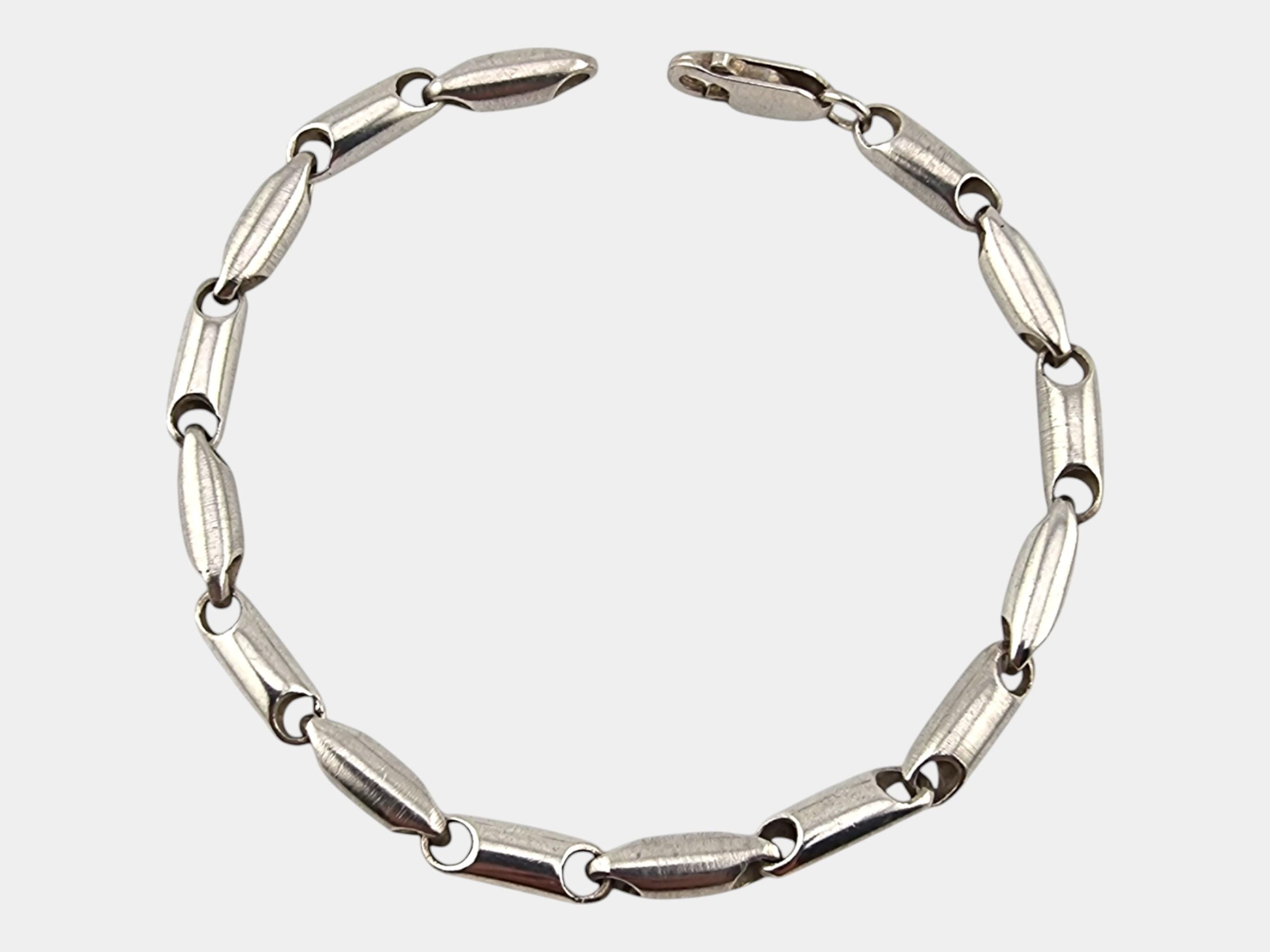 アクセサリー vintage silver 925 belt chain bracelet Vintage Sterling Silver Link Chain Bracelet - 925 Silver, 19 Cm
