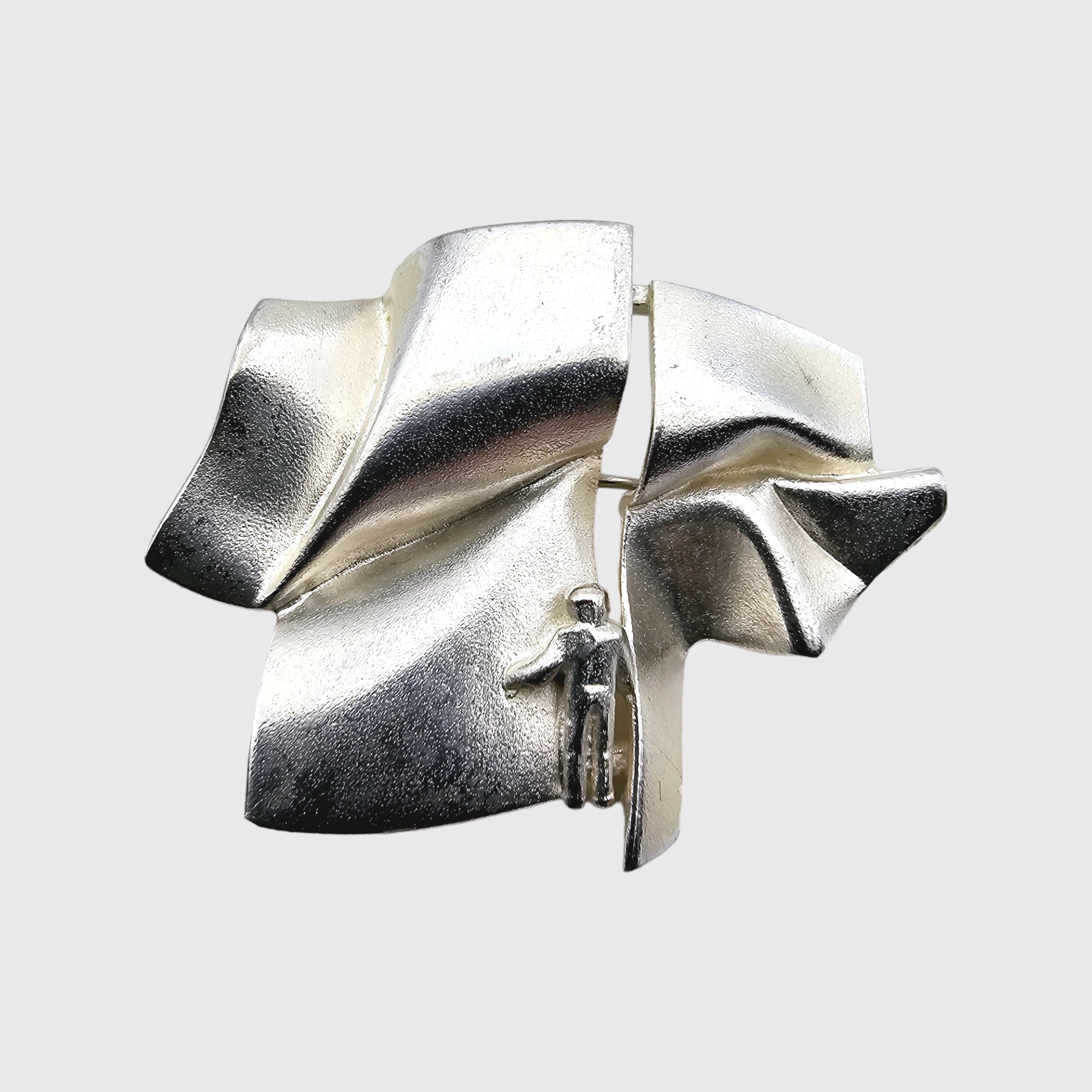 Björn Weckström for Lapponia “stranger on Lo” Silver Brooch