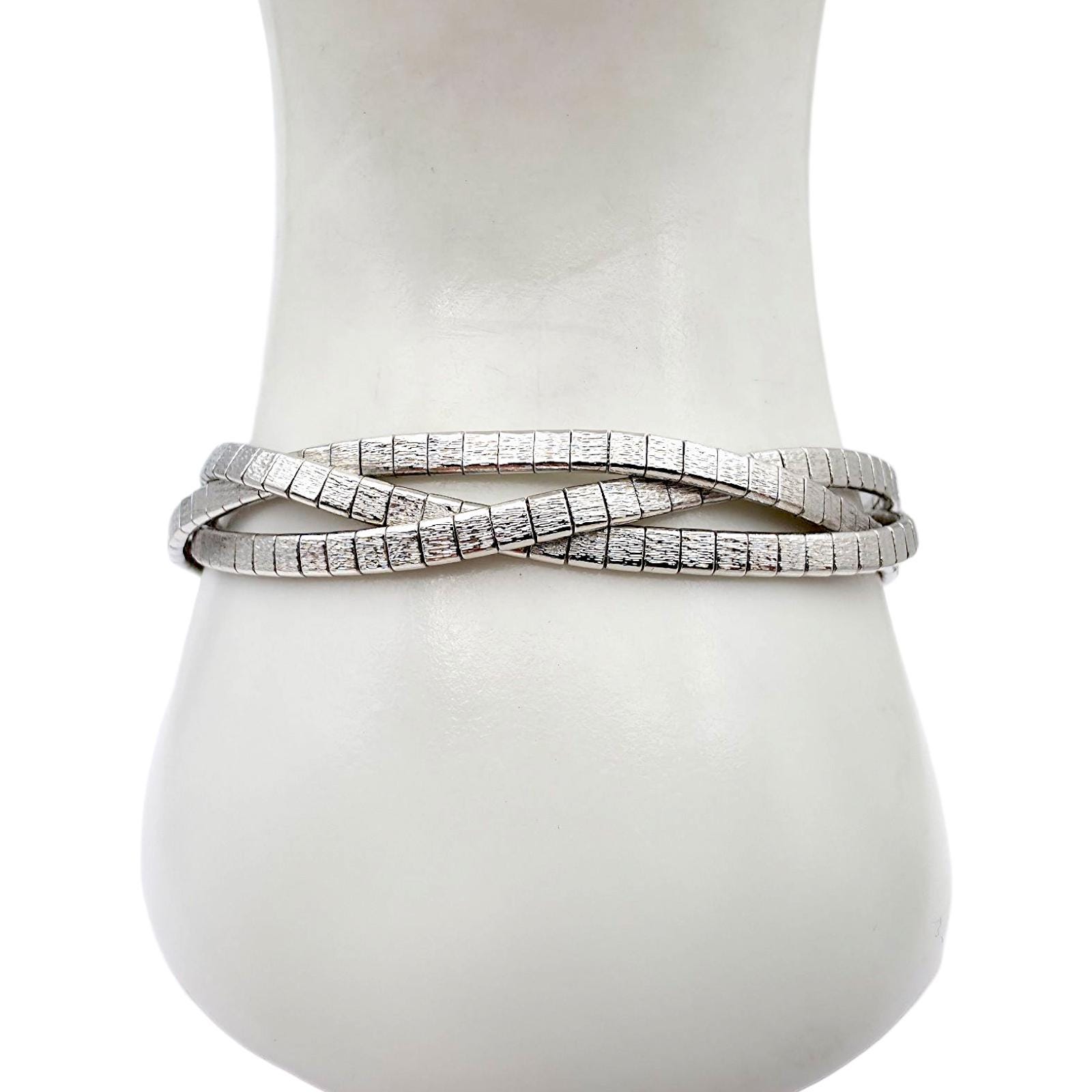 ヴィンテージ スターリングシルバー テクスチャードツイスト