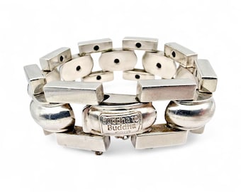 メキシカンアンティーク・シルバーブレスレット ヴィンテージ メキシカン シルバーブレスレット、タスコ TC-163