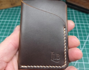 Leather Minimalist Card Holder - Day Trekker - Gift for Dad