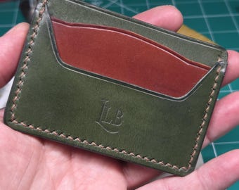 Leather Front Pocket Card Holder - Slim Handmade Wallet for Men & Women
