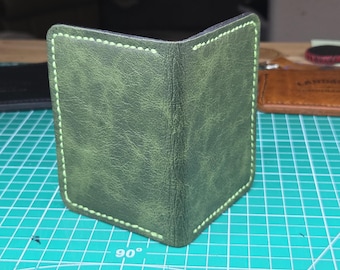 Leather Bifold Card Wallet with 4 Card Slots - The Seattle