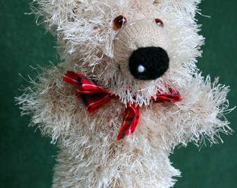 Knitted Teddy Bear hand puppet