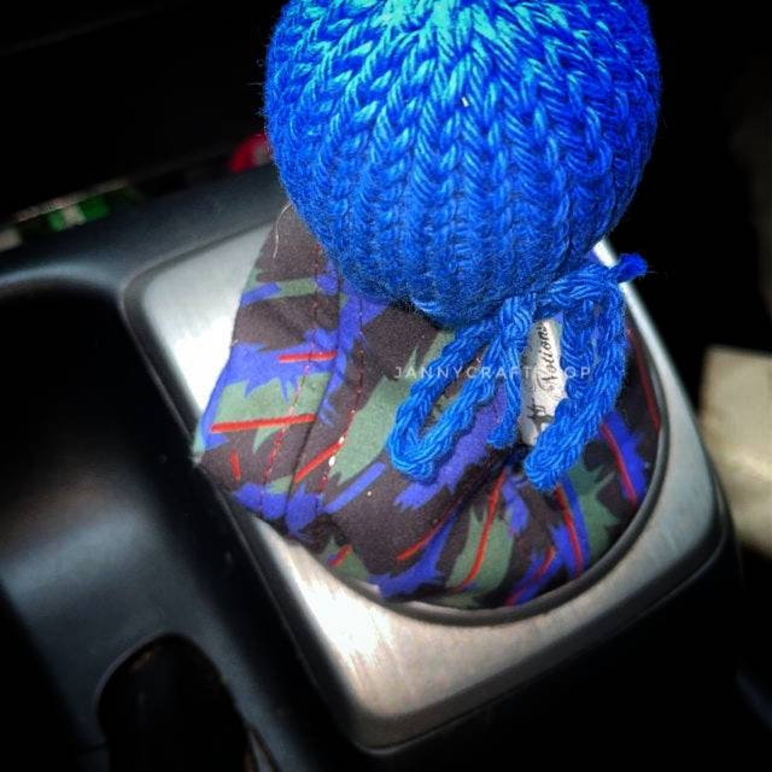 Shift knob cover beanie handmade solid color Etsy