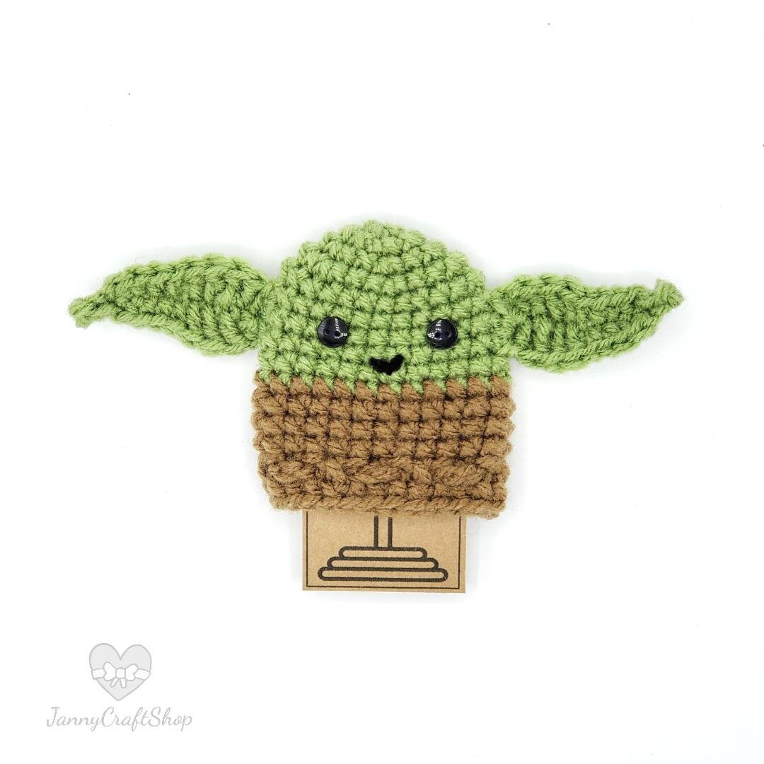 Yoda Smile 02 Star Wars Car Gear Shift Knob Cover Beanie Handmade