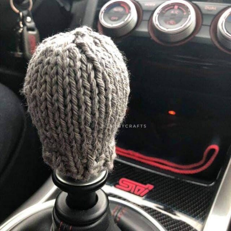 Shift knob cover beanie handmade solid color Etsy