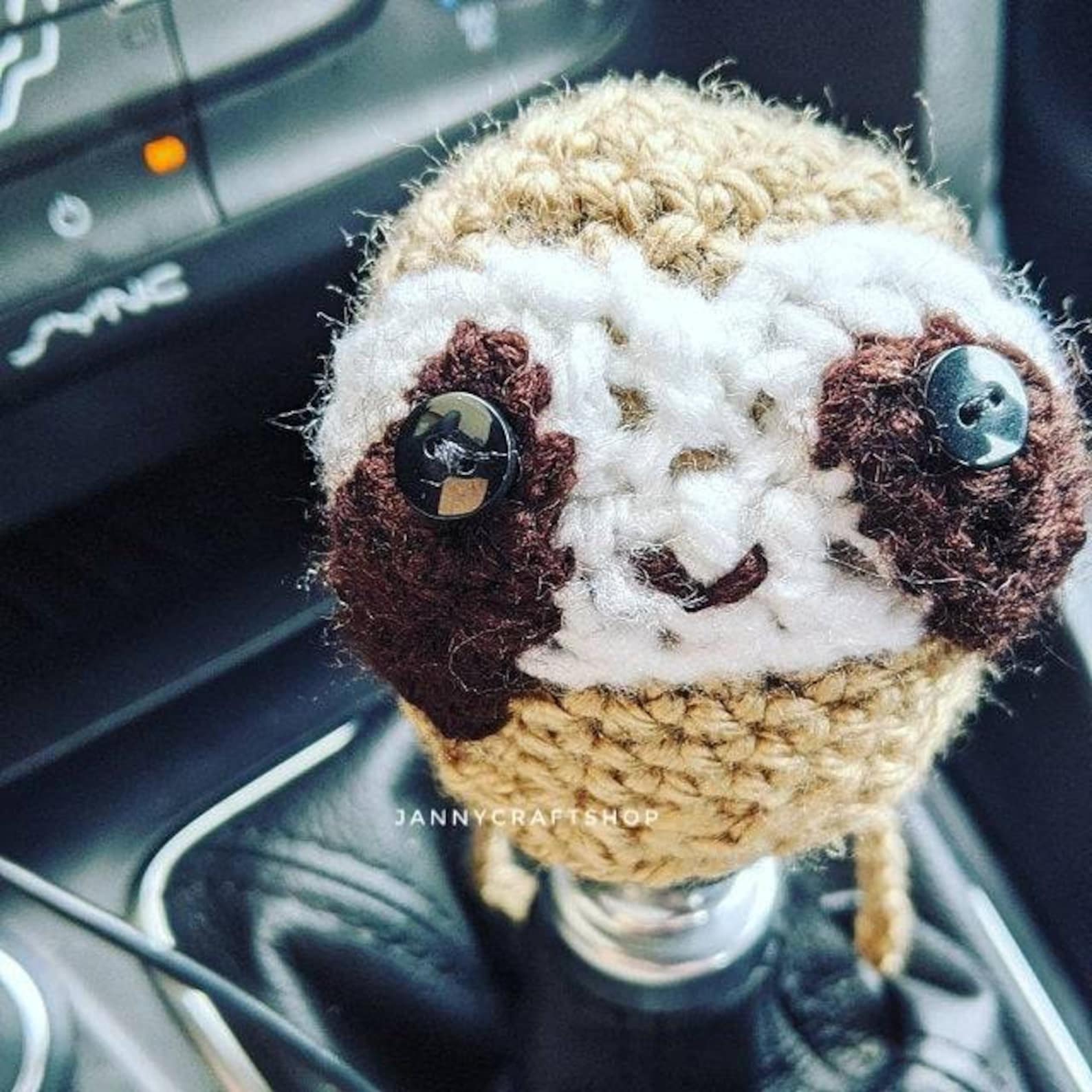 Sloth Animal Shift Knob Cover Shift Knob Beanie Shift Etsy