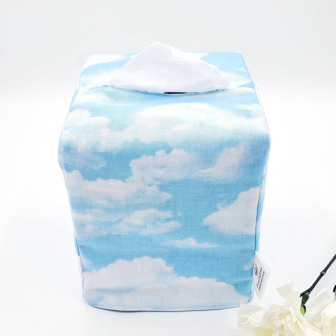 Sky Blue Tissue Box Covers Reversible & Washable Rectangular Etsy