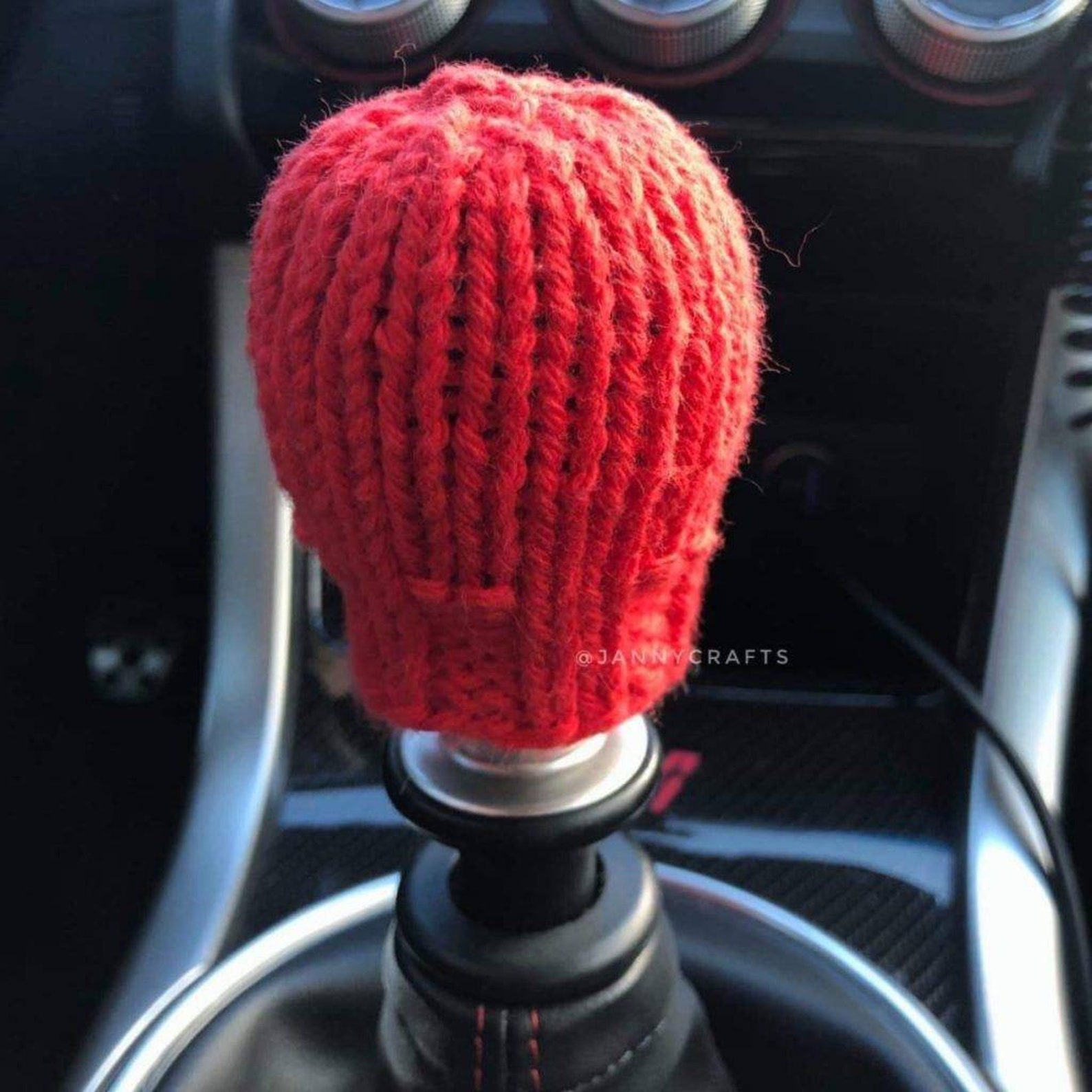 Shift knob cover beanie handmade solid color Etsy