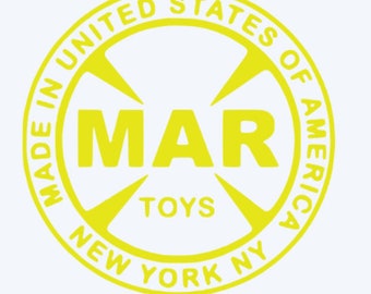 Retro Vibes Only! Marx Toys Logo Decal - Etsy