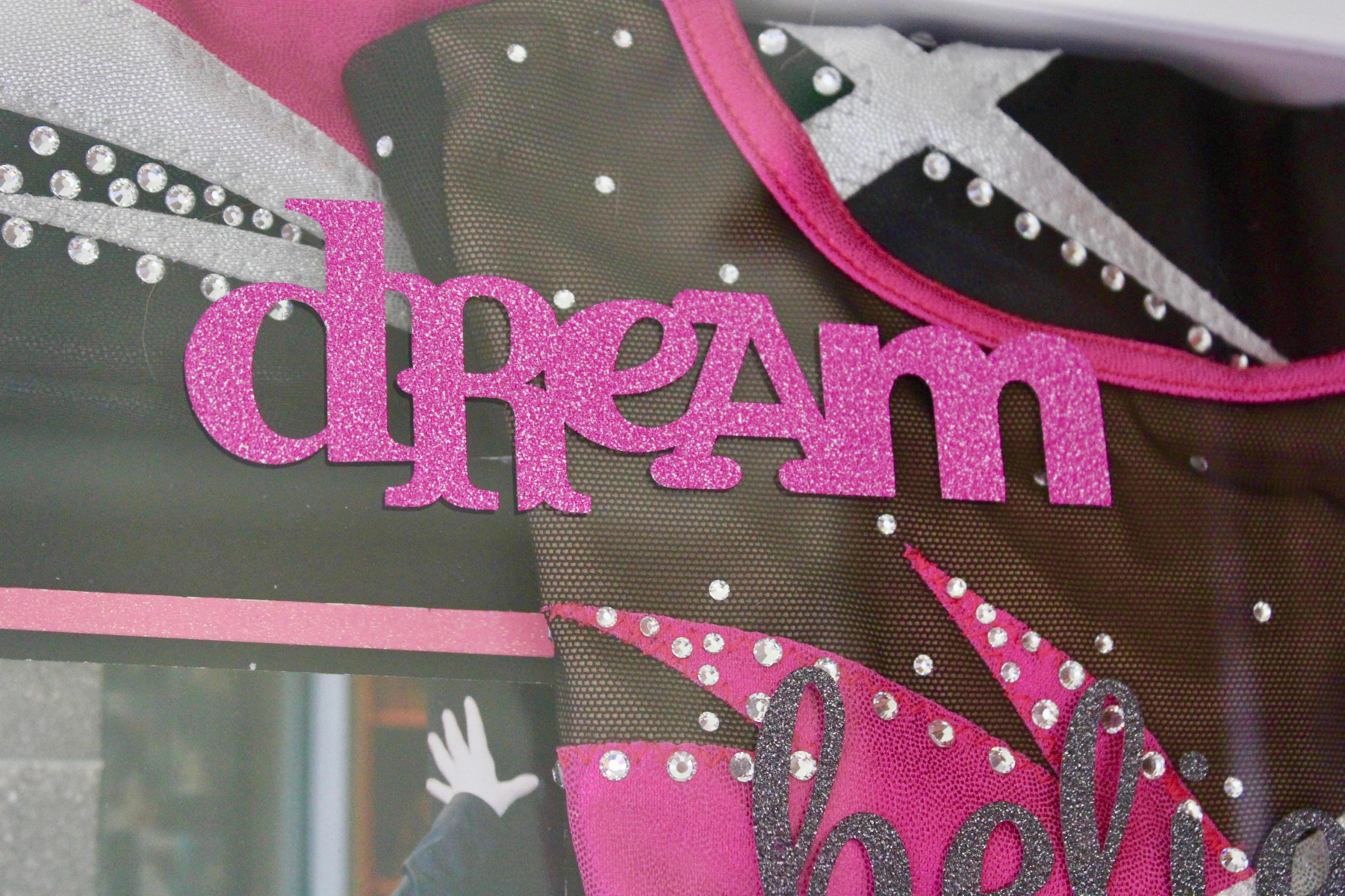 Gymnastics Medal Shadow Box for kids room with Dream Believe Etsy