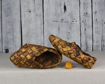 Birch bark shoes | Etsy Birch bark shoes | Etsy