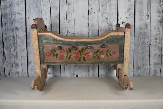Hogar Y Decoracion Muebles Vintage Wooden Cradle Baby Bed Hanging