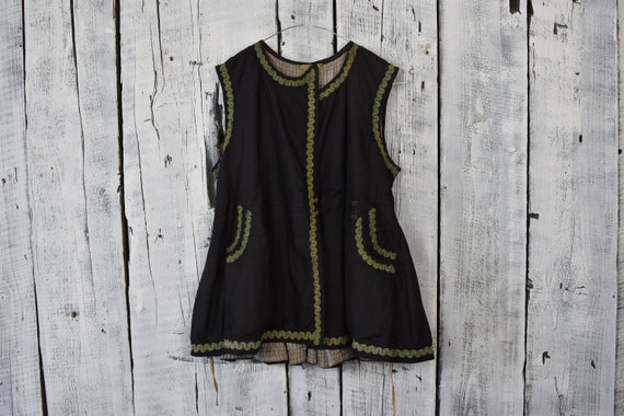 Noble ancient vest Ukrainian korset Kersetka Korsetka Antique vest Vintage vest Ukrainian folk vest jacket Old era outer garment