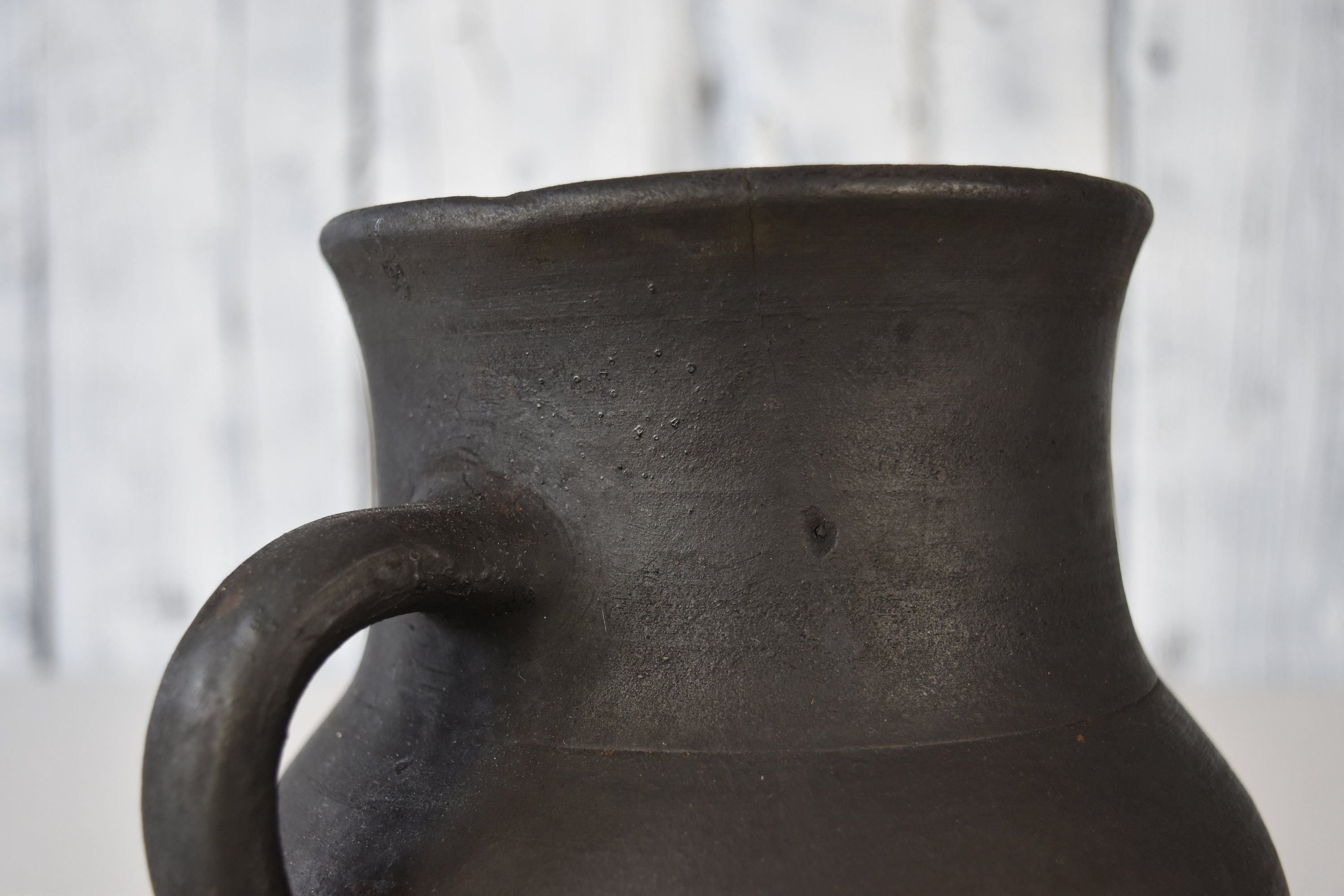 Vintage clay jug / Rustic milk jug / Traditional ceramic Etsy