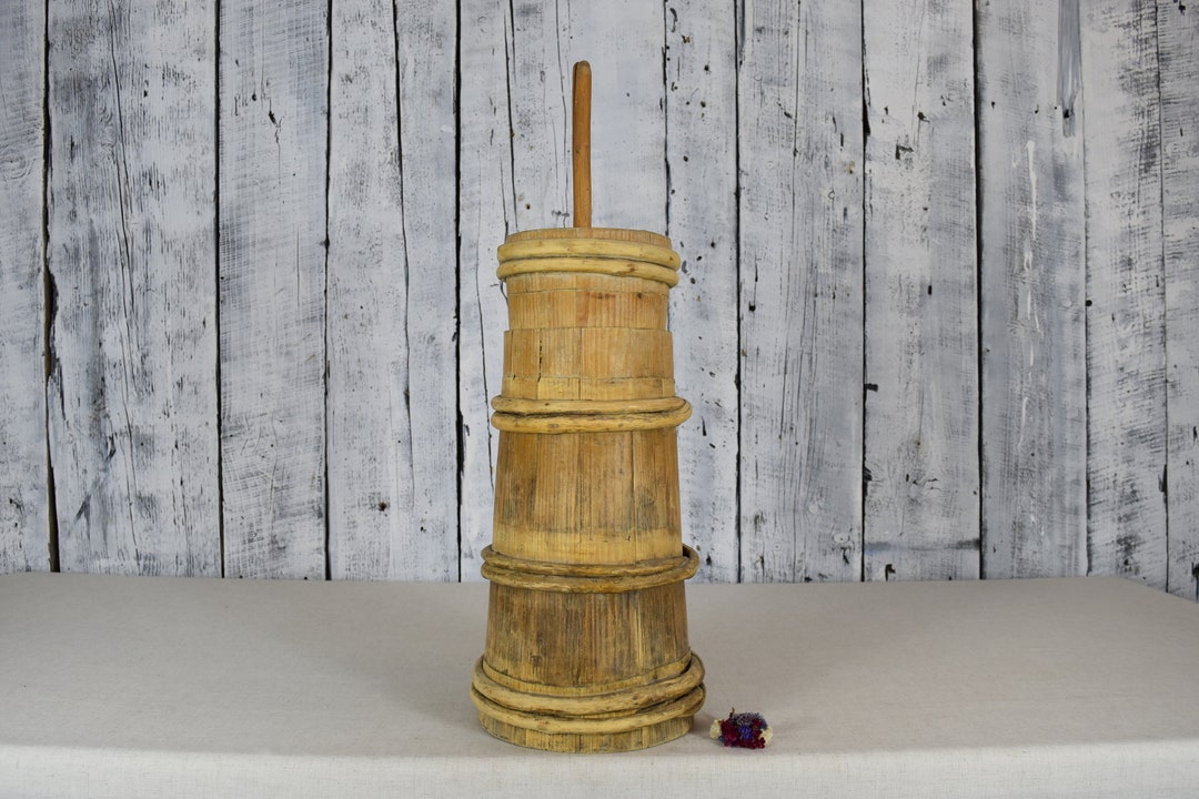 Antique Butter Churn / Wooden Butter Churn / Farmhouse Churn / Etsy
