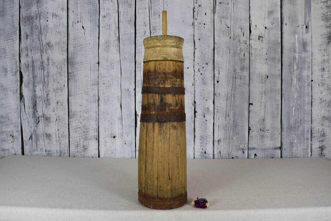 Antique Butter Churn / Wooden Butter Churn / Farmhouse Churn / Etsy