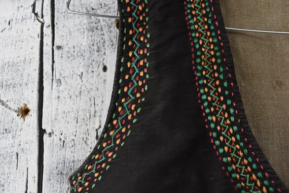 Vintage Ukrainian vest / Traditional womens black… - image 4