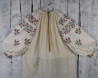 Very old embroidery shirt Antique woven clothes Ukrainian embroidered shirt