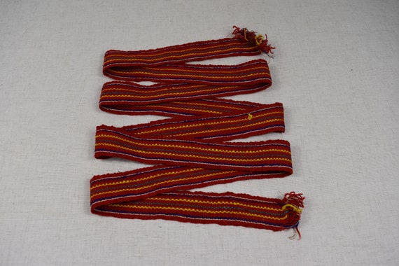 Antique homespun belt / Traditional Ukrainian belt