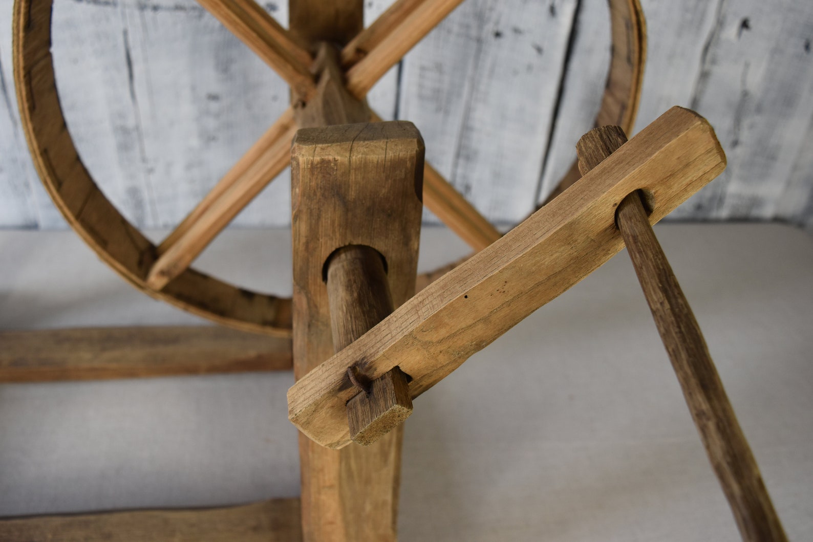 Antique spinning wheel wooden / Vintage spinning wheel / Tool Etsy
