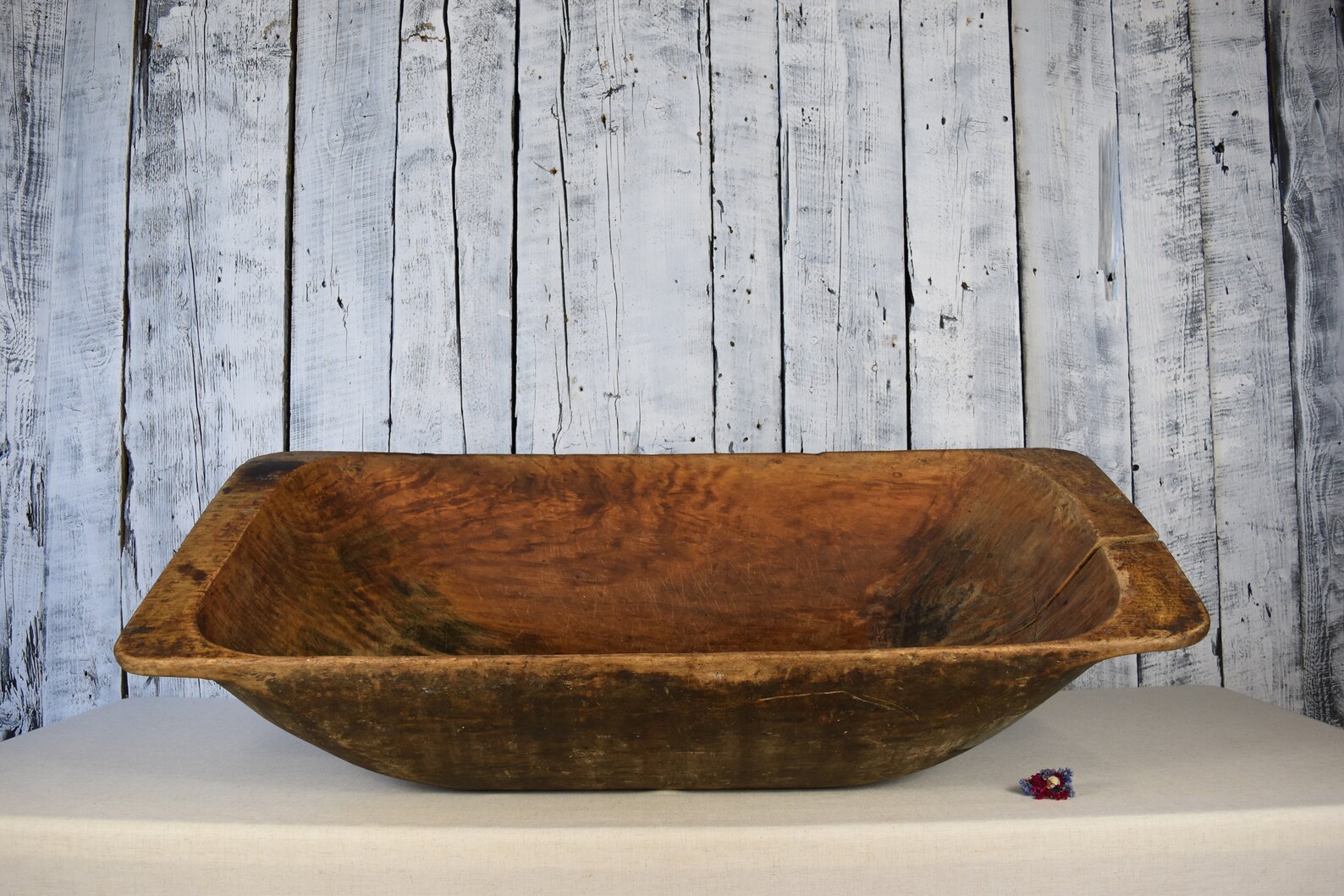 Antique Wooden Dough Bowl / Vintage Wooden Bowl / Very Large | Etsy