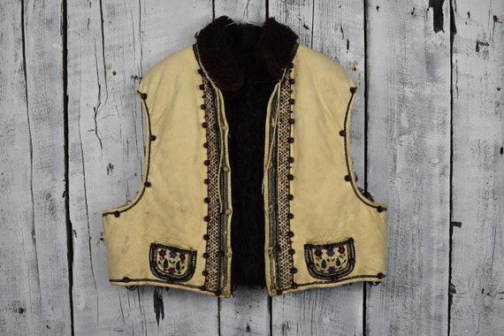 Antique Ukrainian vest / Traditional Ukrainian sl