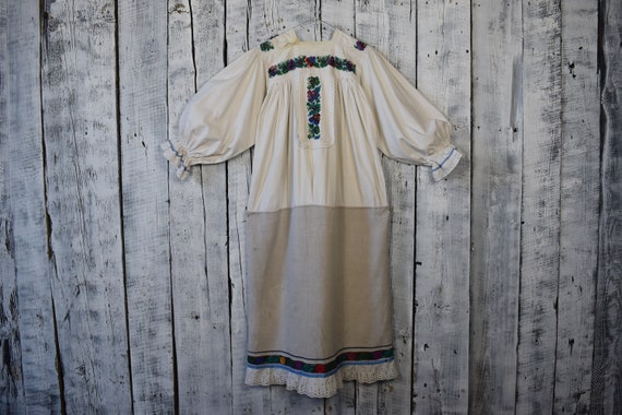 Vintage traditional Ukrainian embroidered shirt /… - image 1