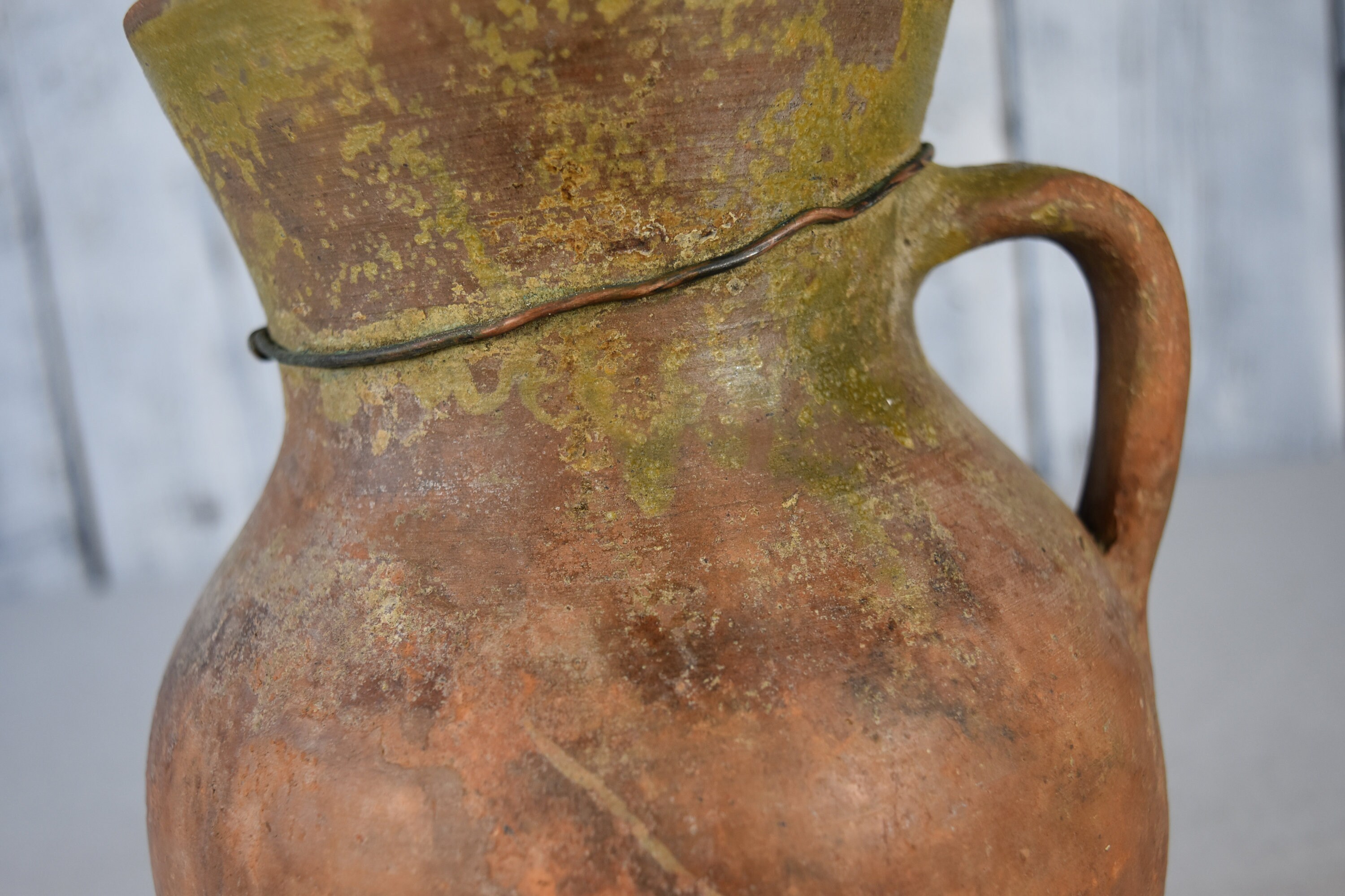 Vintage Clay Jug / Rustic Milk Jug / Traditional Ceramic Etsy