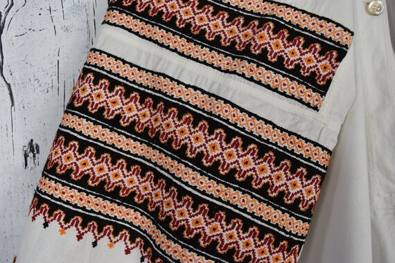 Vintage traditional Ukrainian embroidered shirt /… - image 4