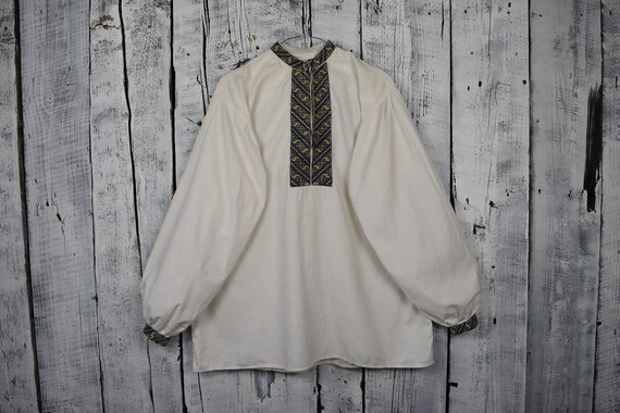 Vintage traditional Ukrainian embroidered shirt /