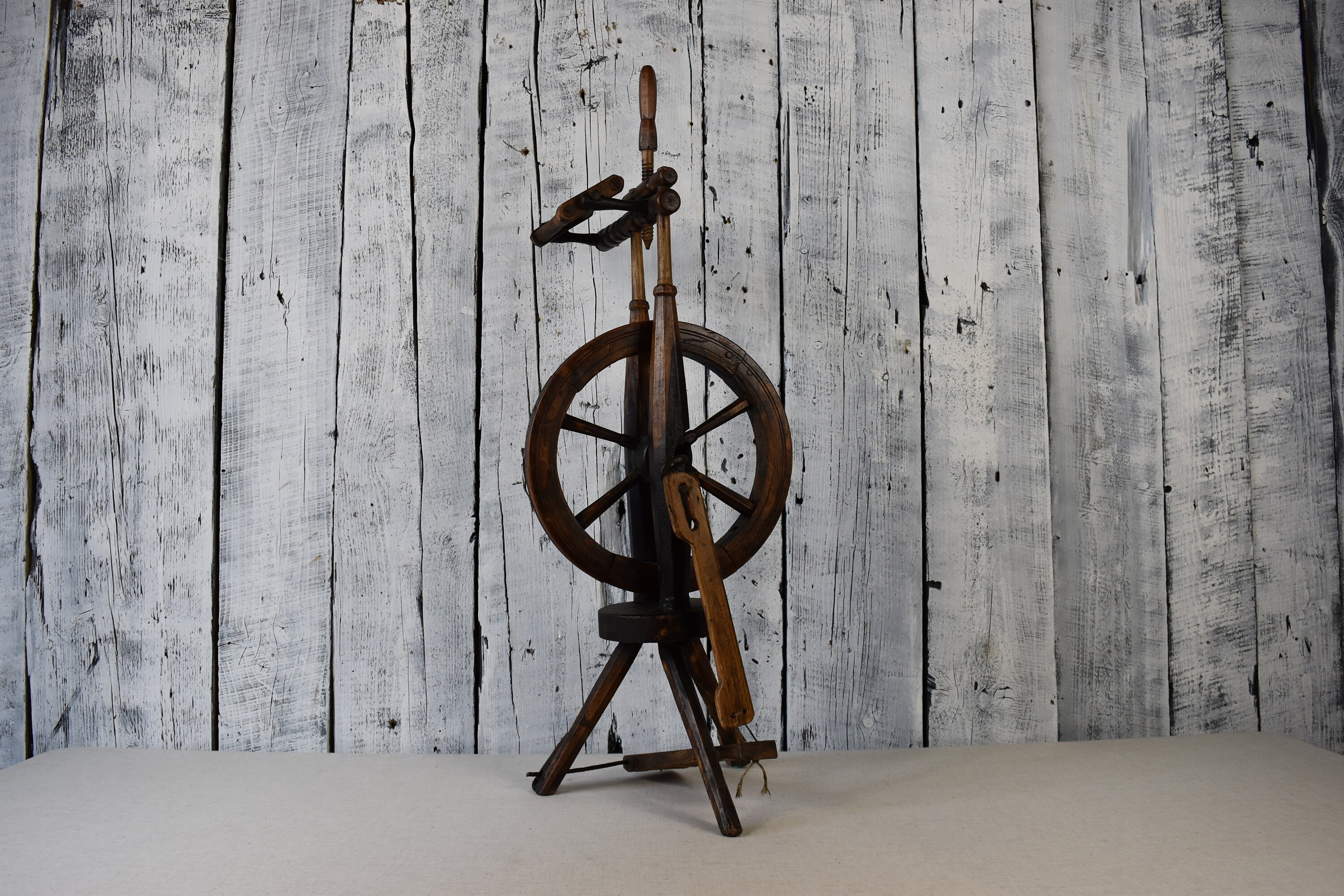 Antique Spinning Wheel / Vintage Spinning Tool / Manual Etsy