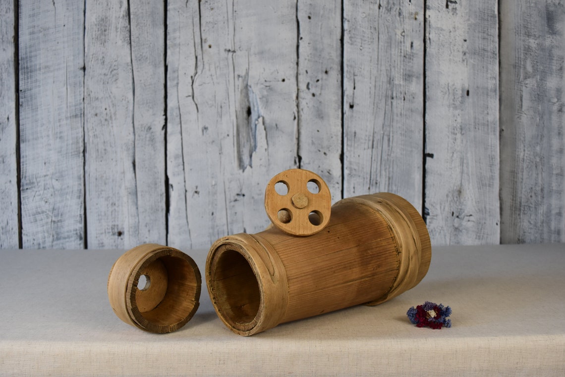 Antique Butter Churn / Wooden Butter Churn / Farmhouse Churn / Etsy