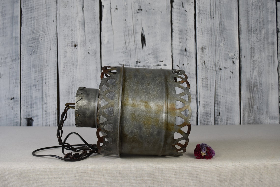 Primitive hängende Licht / Metall-Anhänger / Hängelampe mit | Etsy