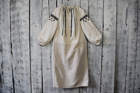 Vintage traditional Ukrainian embroidered shirt /… - image 2