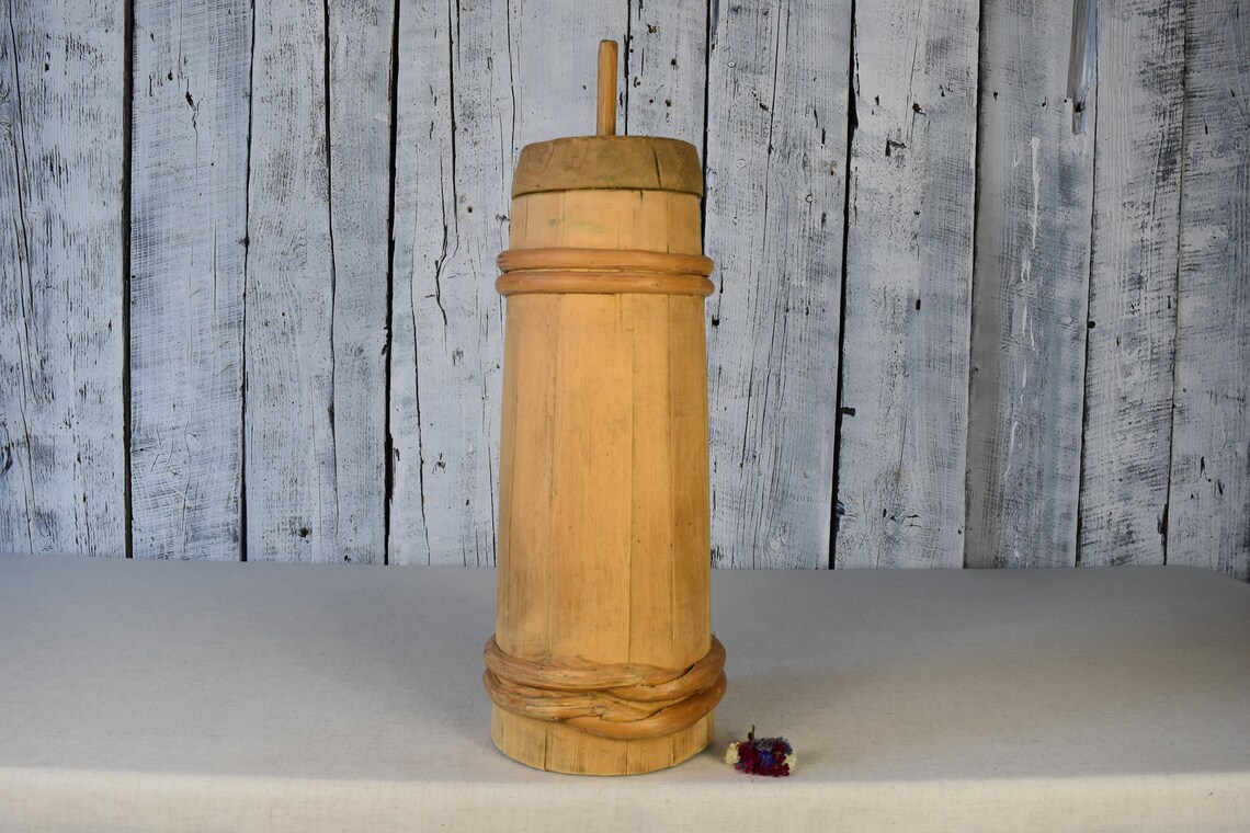 Antique Butter Churn / Wooden Butter Churn / Farmhouse Churn / Etsy
