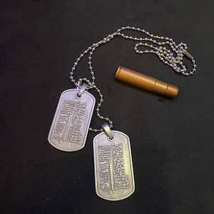 Silverhand dog tags pendant