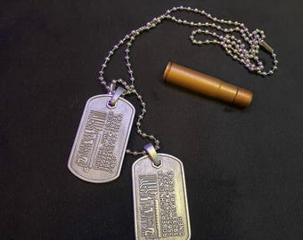 Silverhand dog tags pendant