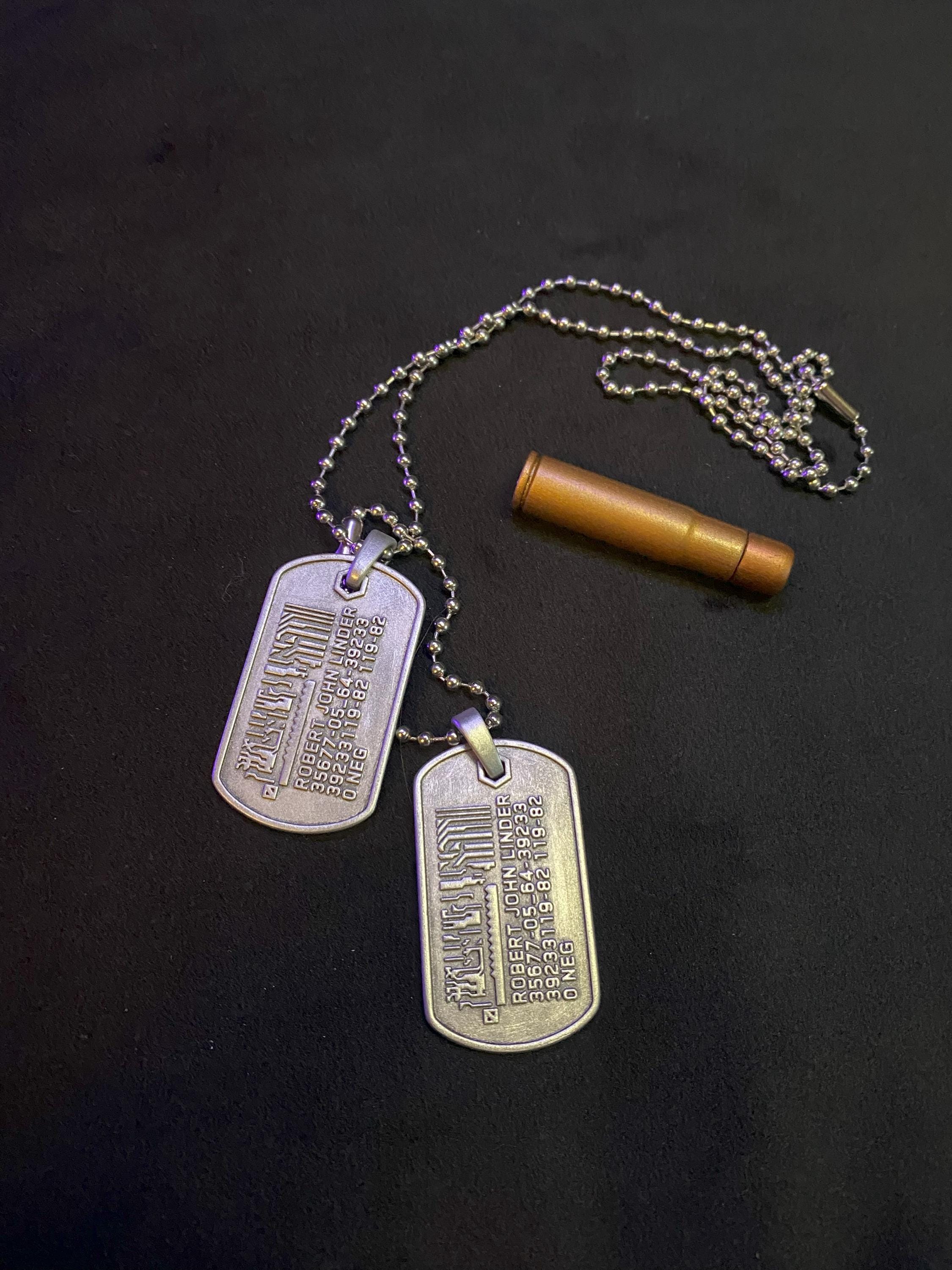 Silverhand Dog Tags Pendant - Etsy