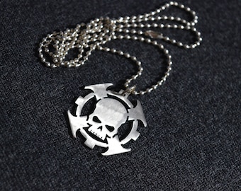 Warhammer 40k stainless steel Ork pendant Warhammer 40k stainless steel Ork pendant