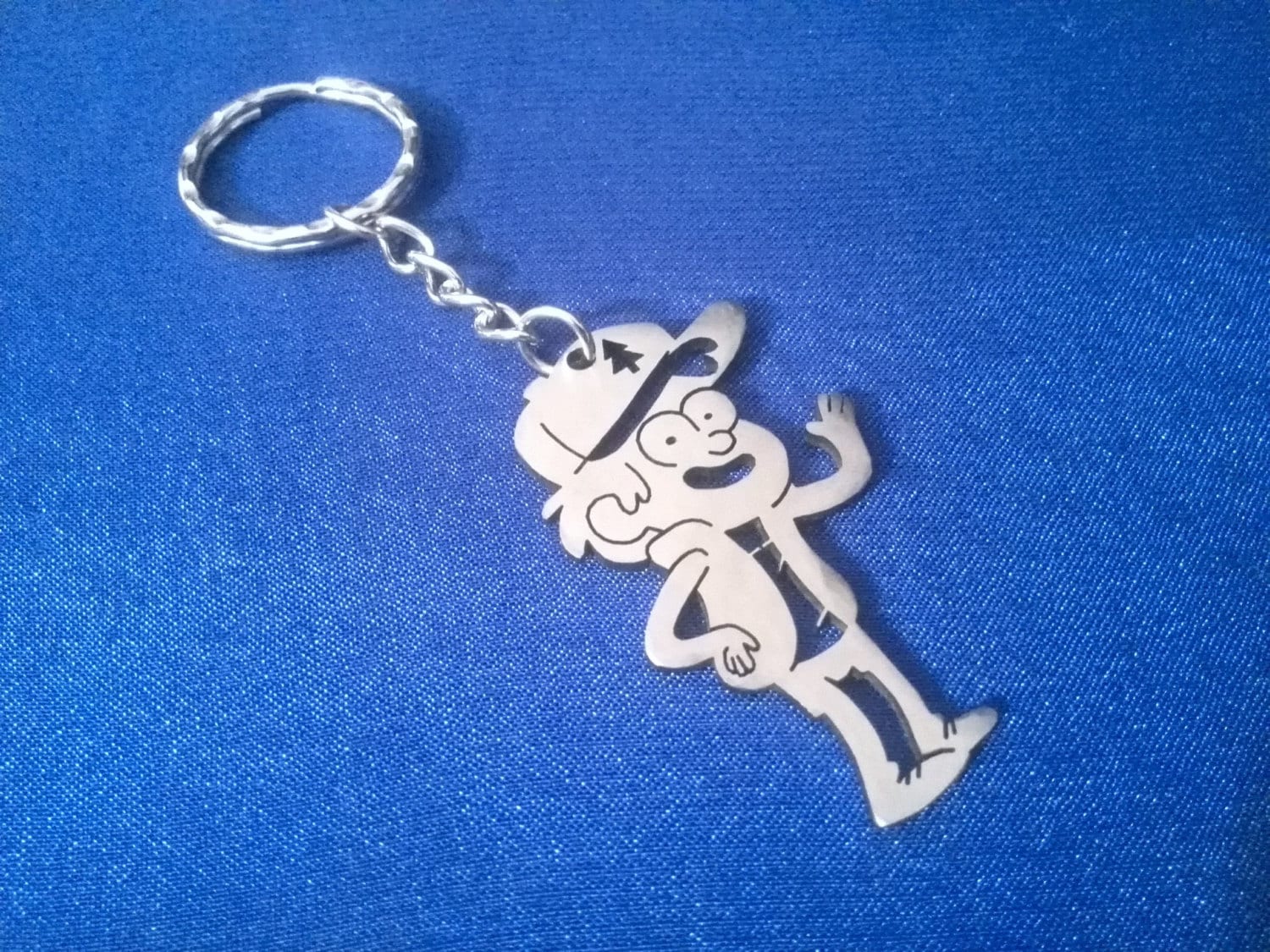 Gravity Falls Dipper Pines Keychain Pendant Etsy