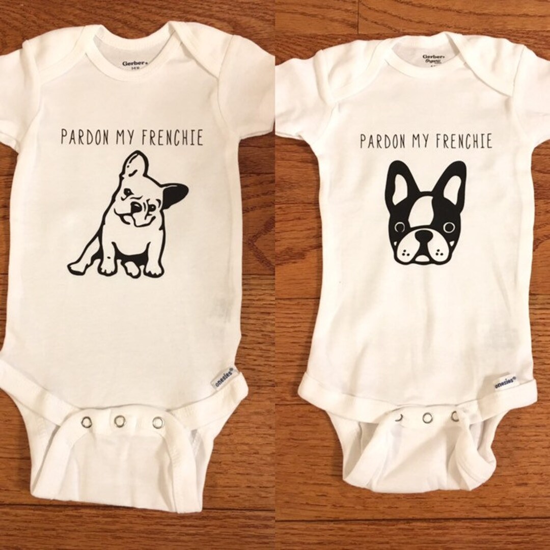 Frenchie onesie for baby 2025