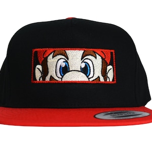 Super Mario Cap, Super Mario Snapback, Red Mario Bowser Hat, Bowser Baseball Cap, Super Mario Hat, Lego Mario Hat, Mario Kids Hat